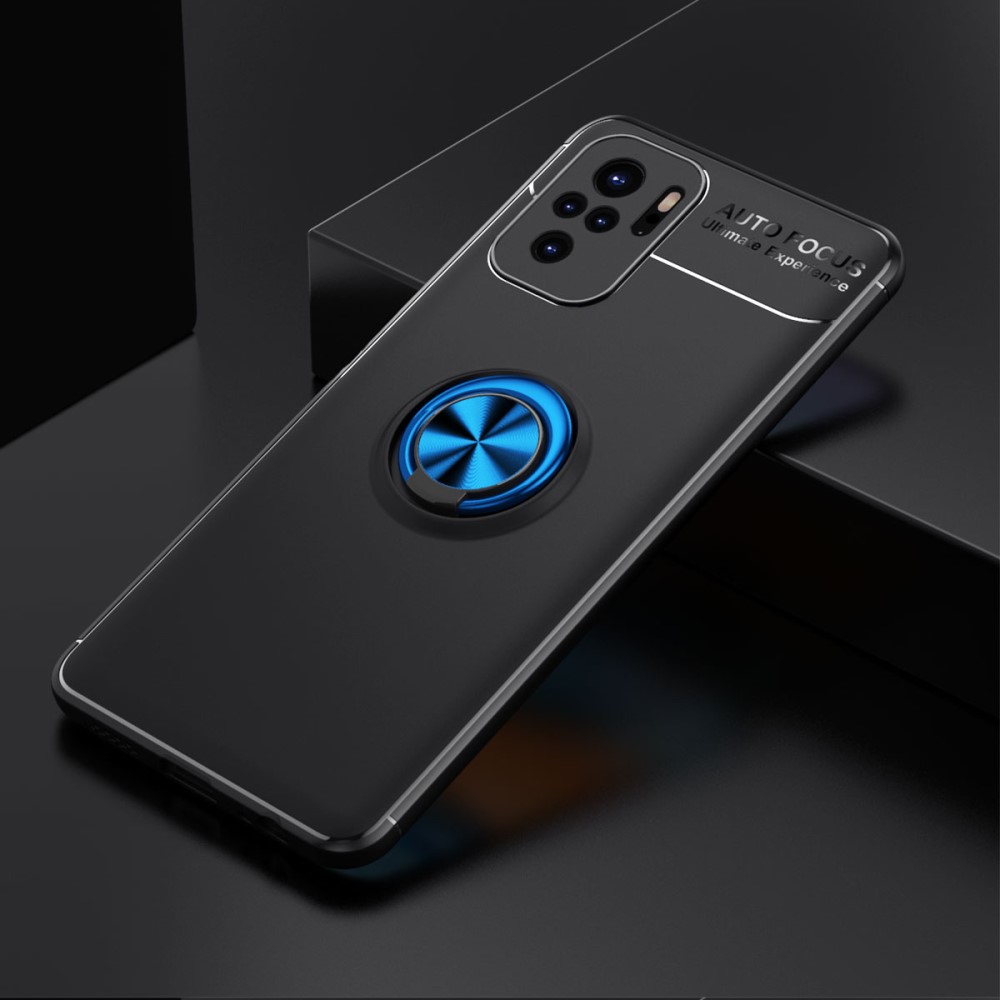  Xiaomi Redmi Note 10S - Ring Skal - Svart/Blå