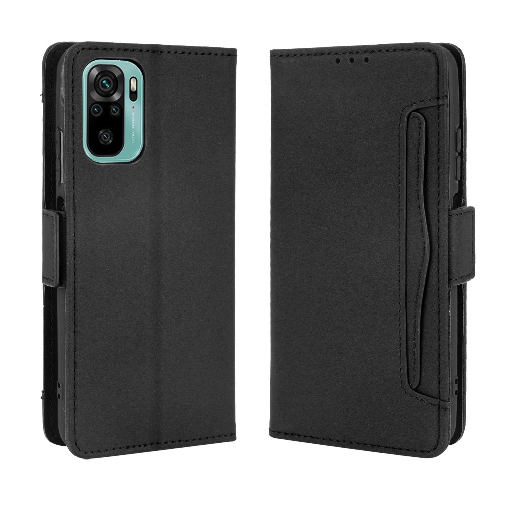  Xiaomi Redmi Note 10S - Fodral Med Avtagbart Kortfodral - Svart