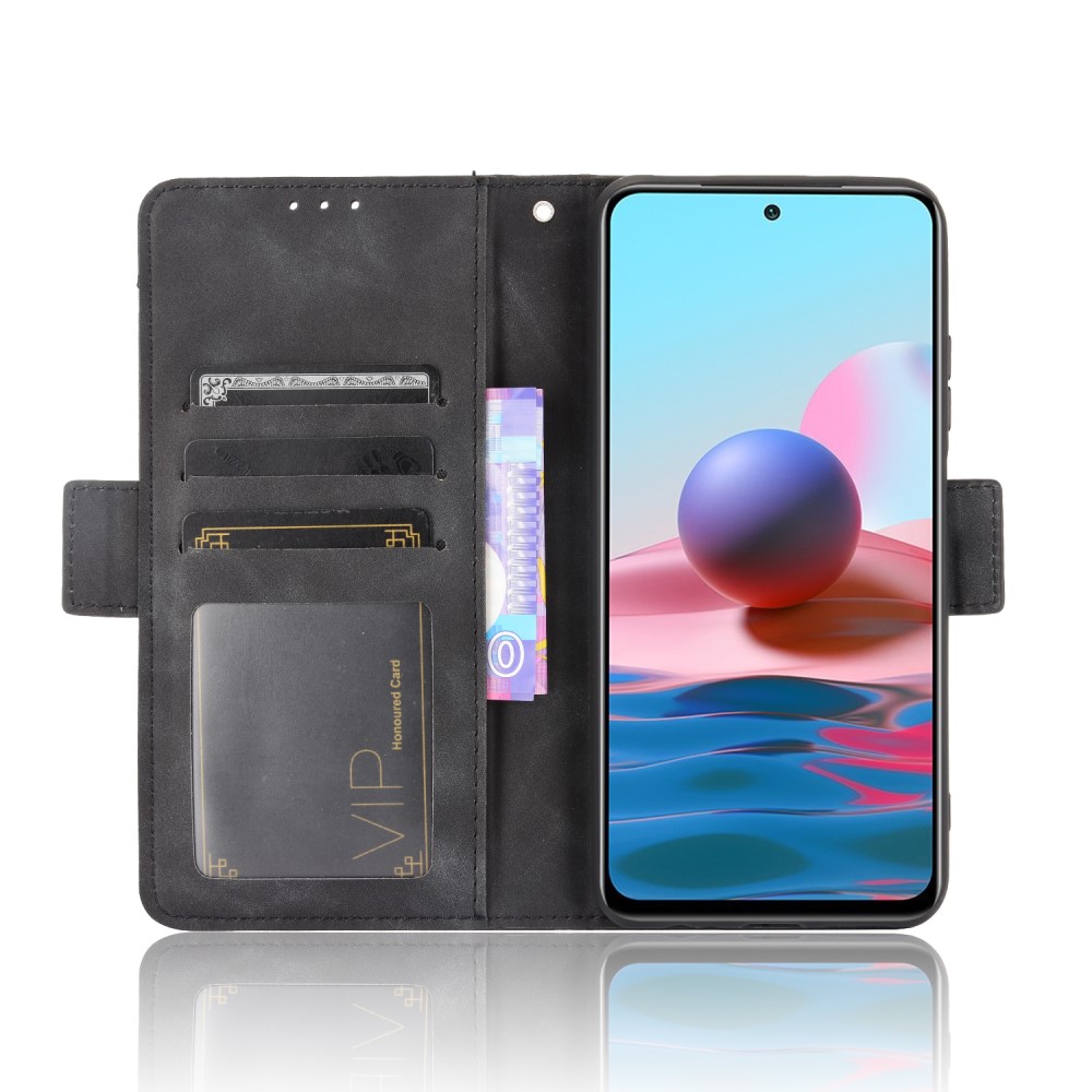  Xiaomi Redmi Note 10S - Fodral Med Avtagbart Kortfodral - Svart