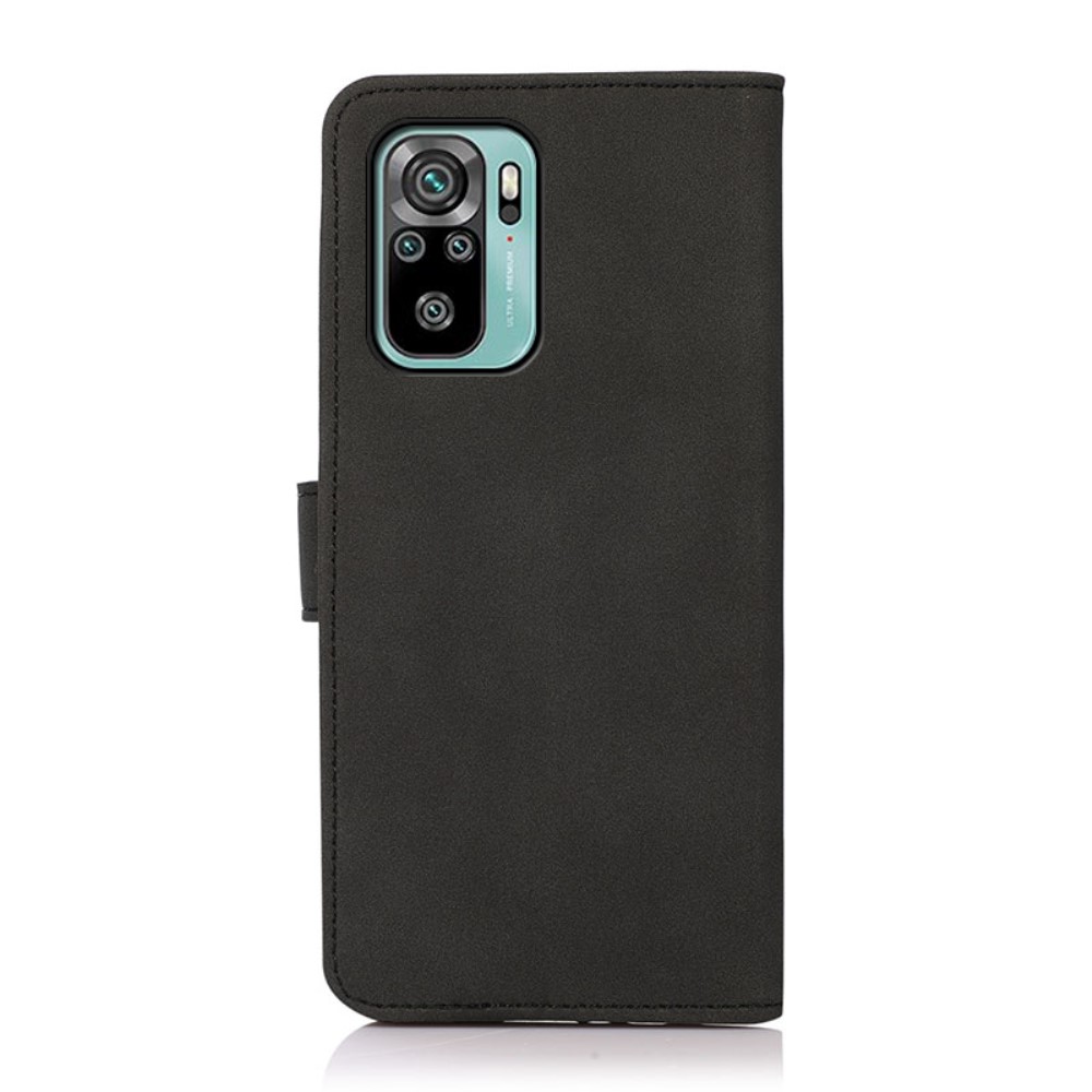 KHAZNEH Xiaomi Redmi Note 10S - KHAZNEH Retro Läder Fodral - Svart