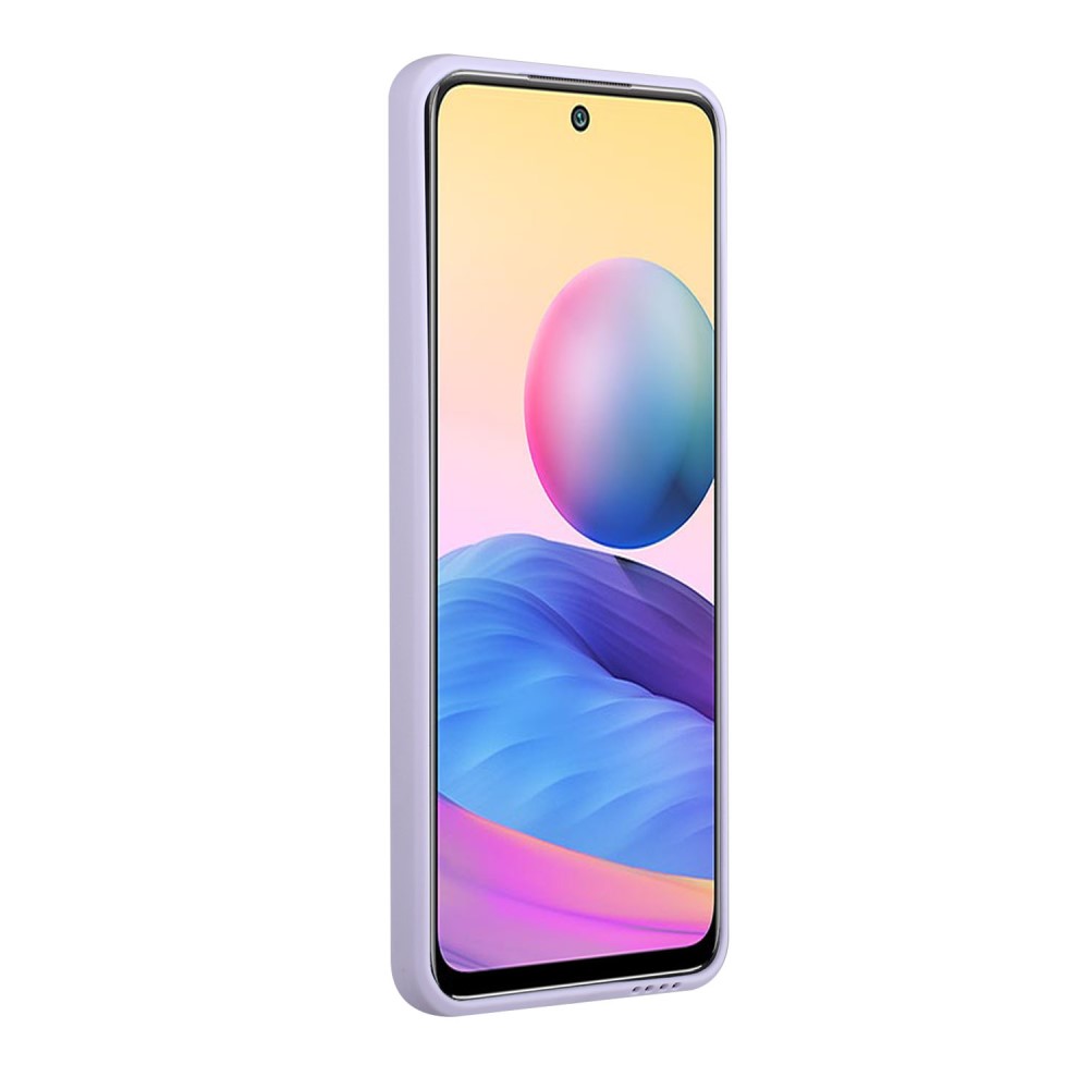  Xiaomi Redmi Note 10S - TPU Skal Med Kortfack - Lila