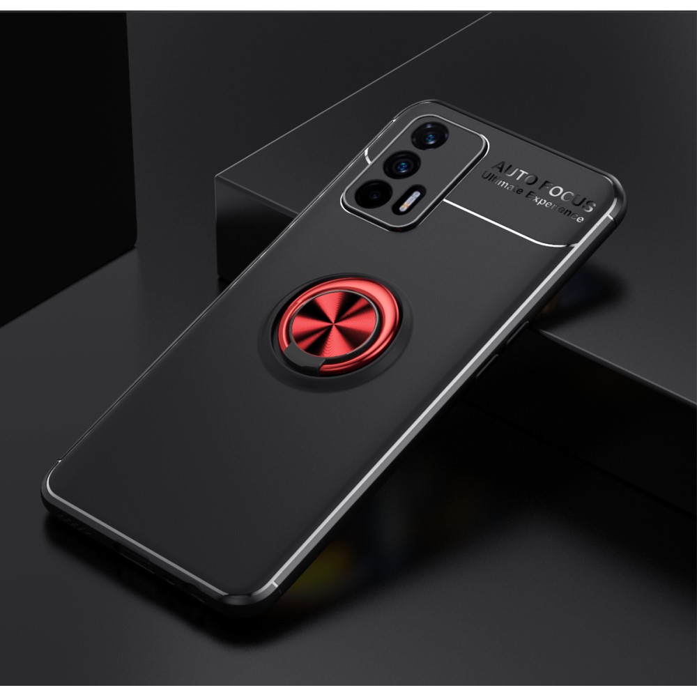 Realme GT 5G - Ring Skal - Svart/Röd