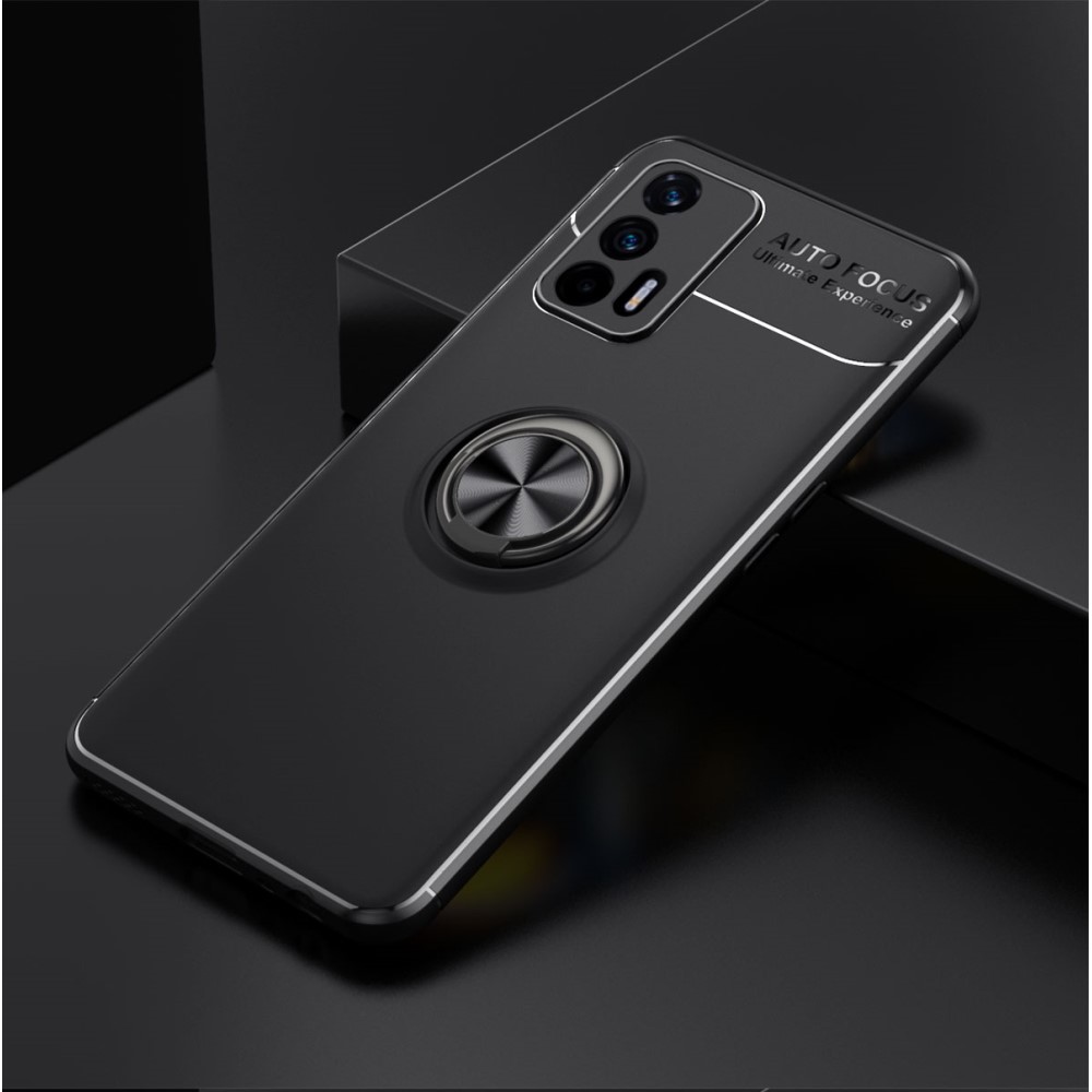  Realme GT 5G - Ring Skal - Svart/Röd