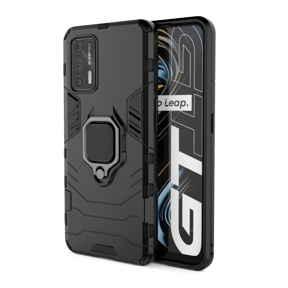  Realme GT 5G - Hybrid Ring Skal - Svart