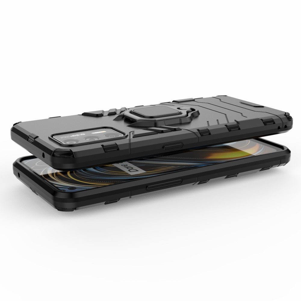  Realme GT 5G - Hybrid Ring Skal - Svart