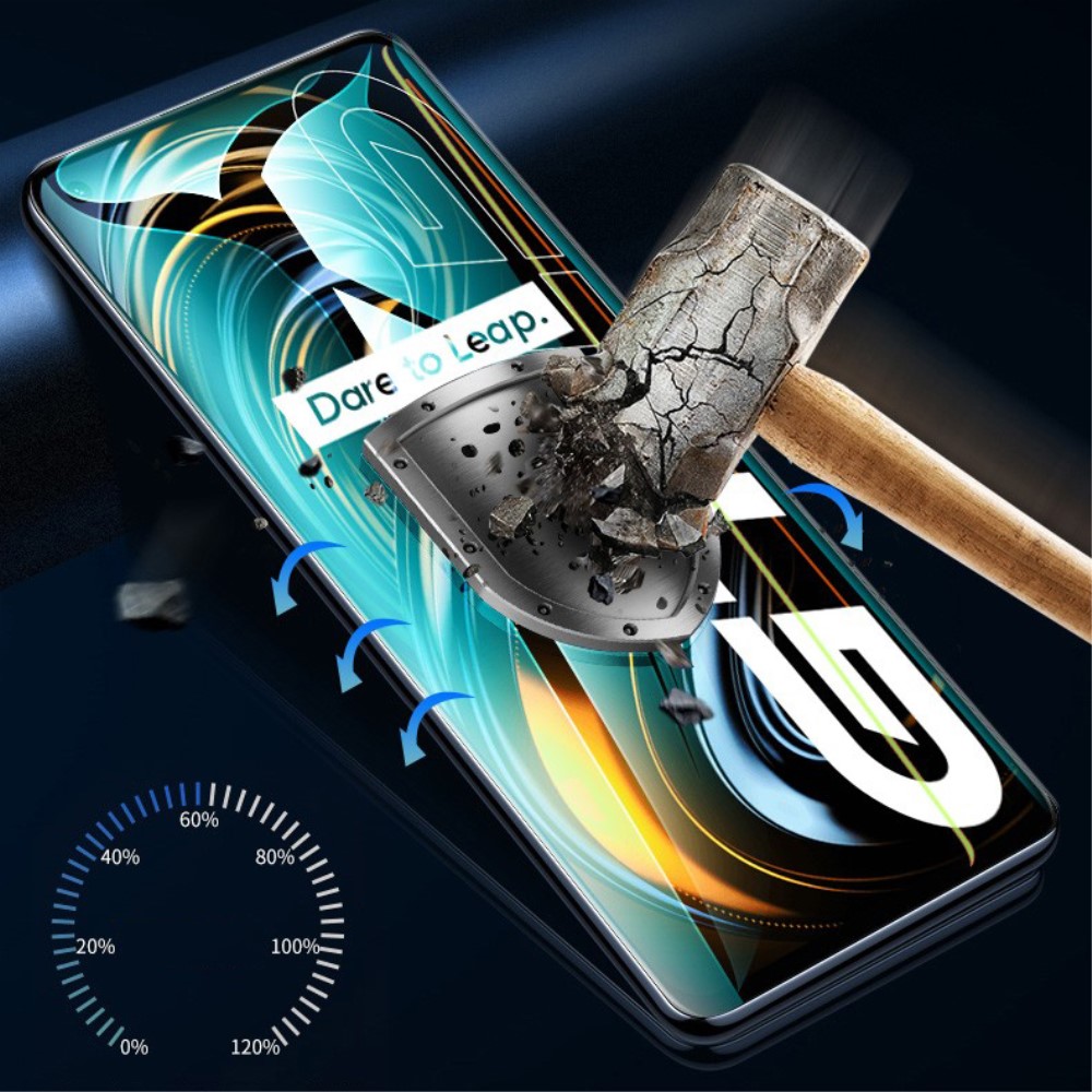  Realme GT 5G - Transparent Skärmskydd I Härdat Glas