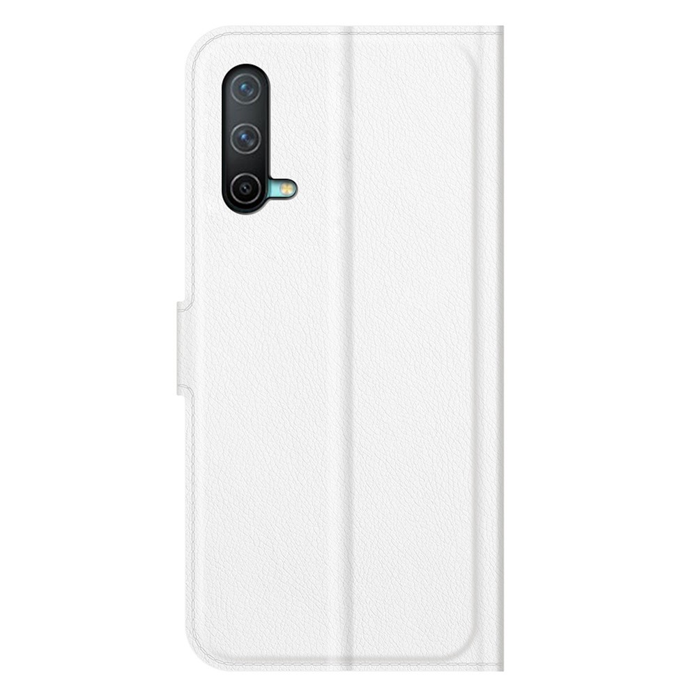  OnePlus Nord CE 5G - Litchi Läder Fodral - Vit
