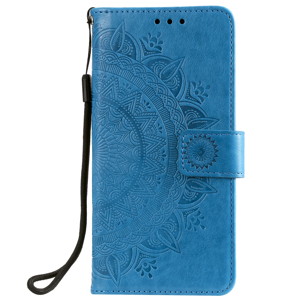  OnePlus Nord 2 5G - Mandala Läder Fodral - Blå