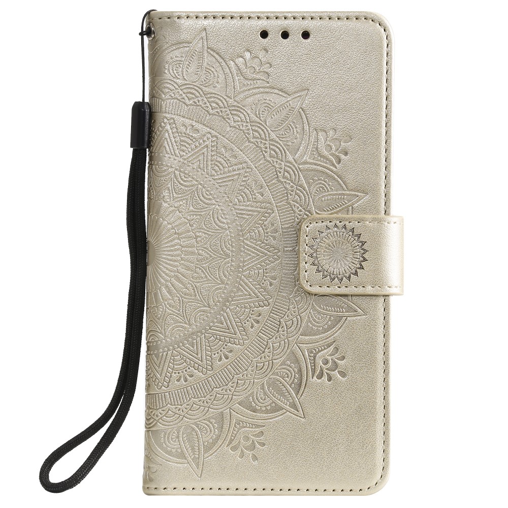  OnePlus Nord 2 5G - Mandala Läder Fodral - Guld