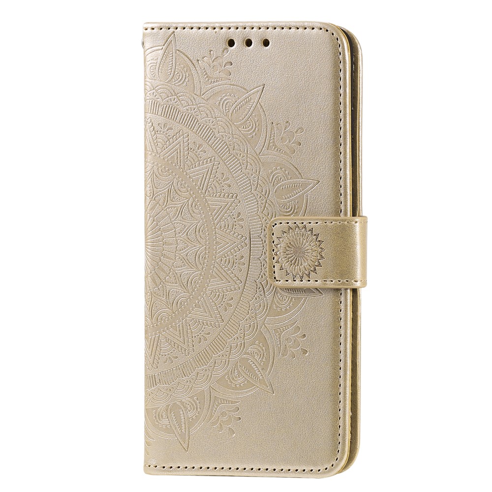  OnePlus Nord 2 5G - Mandala Läder Fodral - Guld