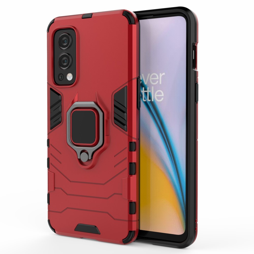  OnePlus Nord 2 5G - Hybrid Ring Skal - Röd