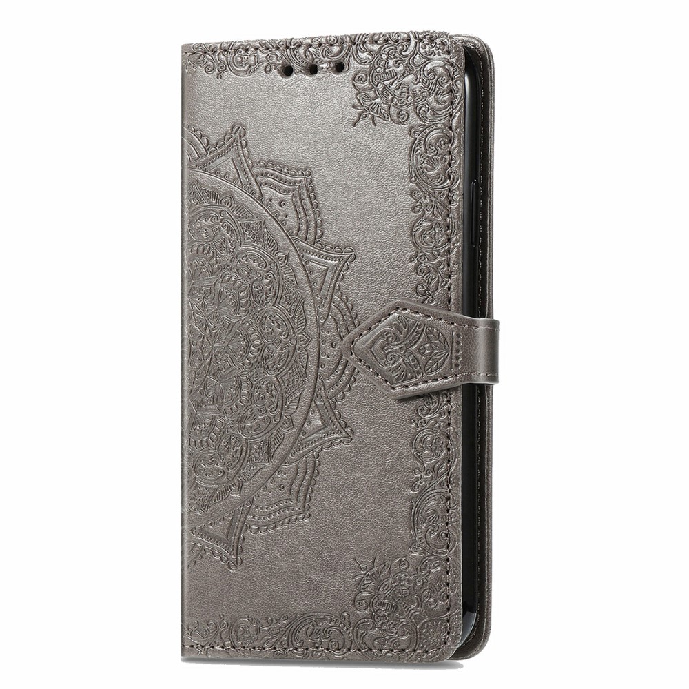  OnePlus Nord 2 5G - Mandala Läder Fodral - Grå