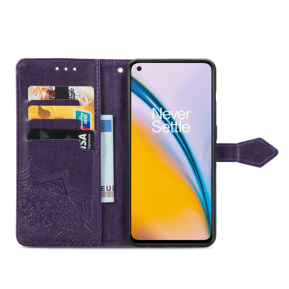  OnePlus Nord 2 5G - Mandala Läder Fodral - Lila