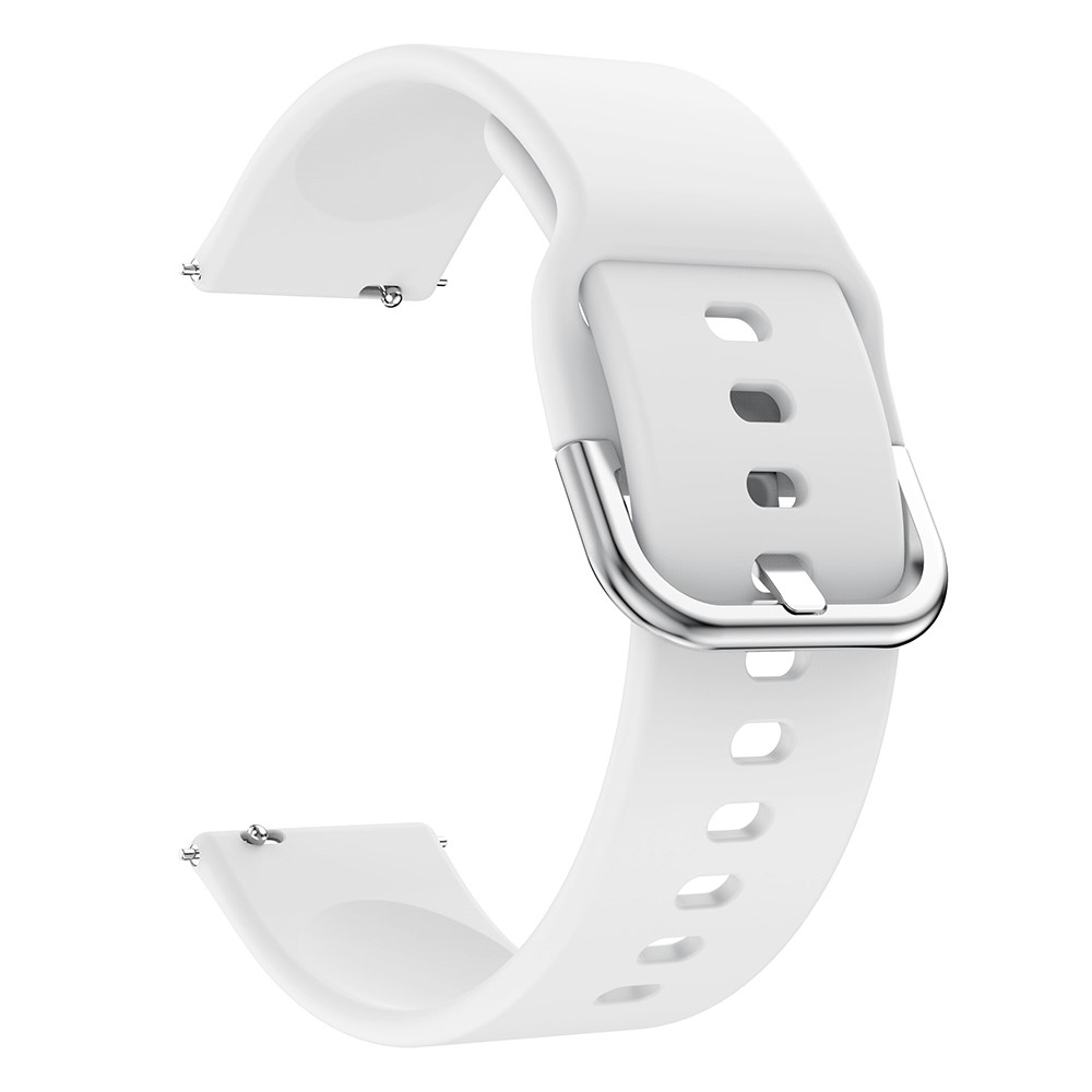  Silikon Armband För Smartwatch (20mm) - Vit