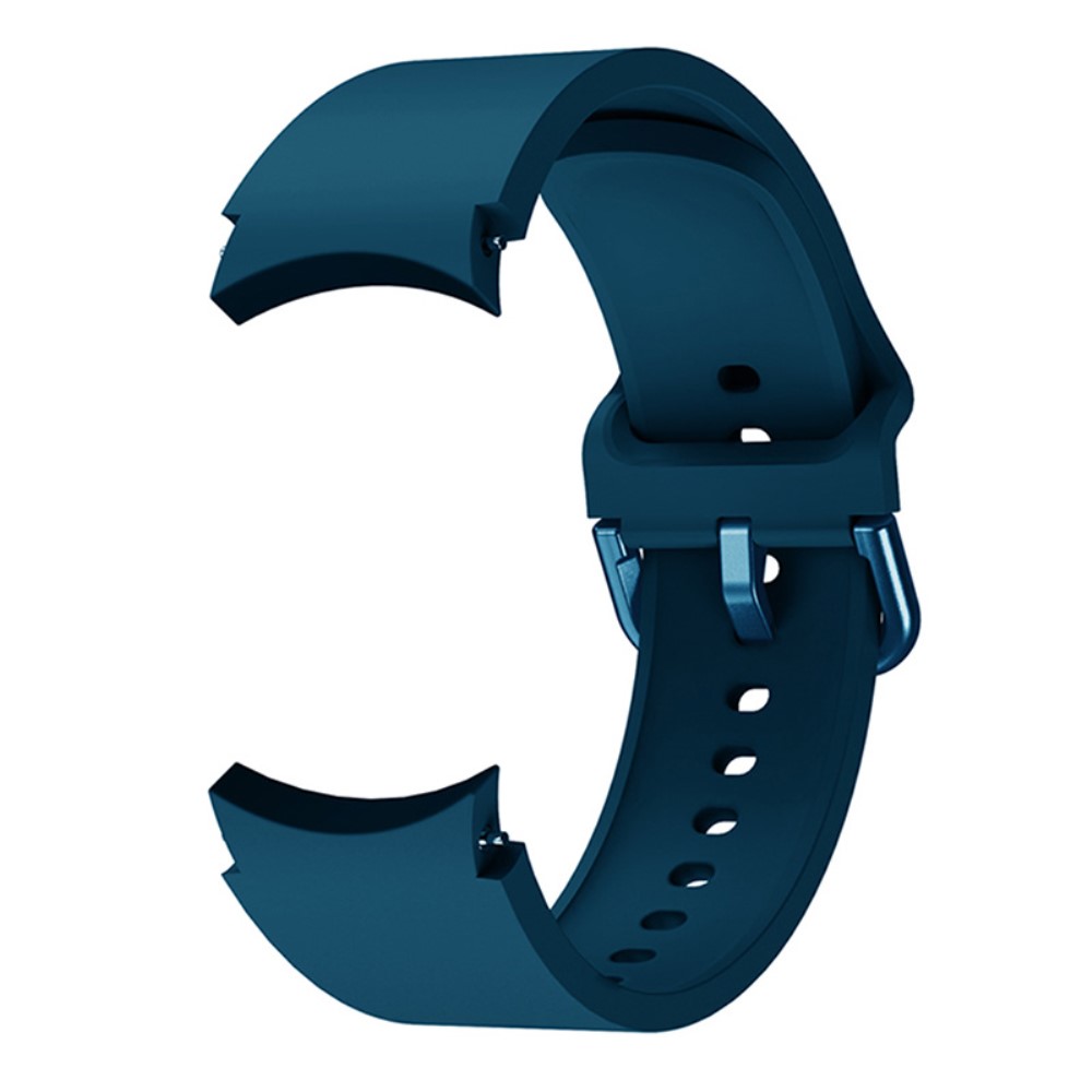  Silikon Armband För Galaxy Watch 4/5/5 Pro/6/7/FE Mörk Blå