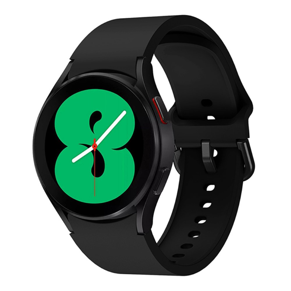  Silikon Armband För Galaxy Watch 4/5/5 Pro/6/7/FE Svart