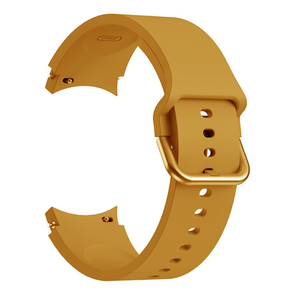  Silikon Armband För Galaxy Watch 4/5/5 Pro/6/7/FE Gul