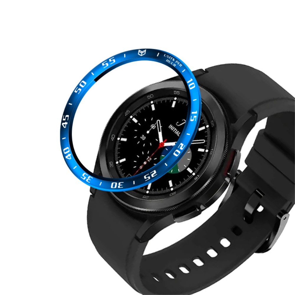  Bezel Skyddande Ring Galaxy Watch4 Classic 46mm - Blå/Vit