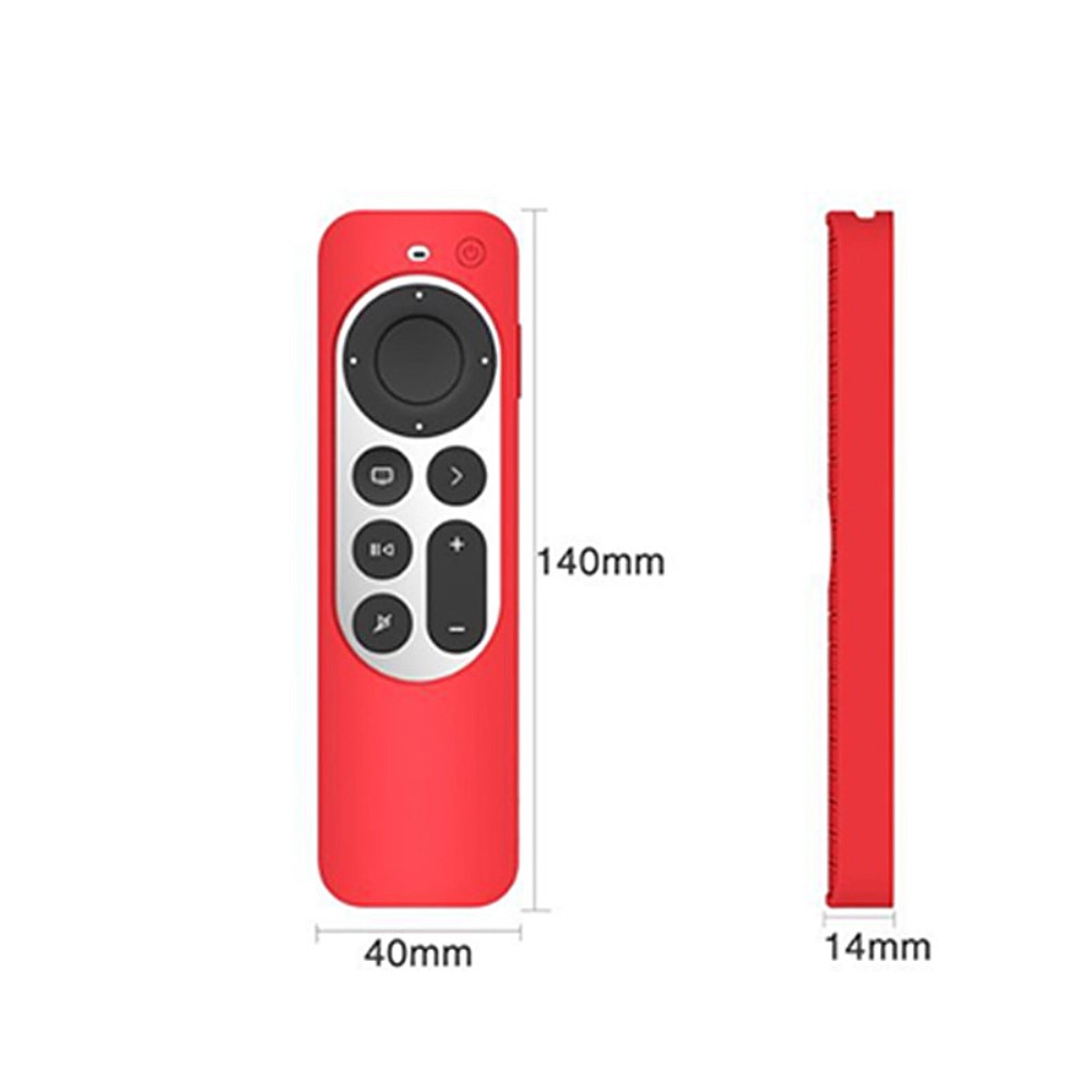  Apple TV 4K 2021 Silikonskal För Kontroll  Box - Svart