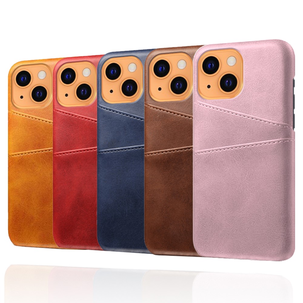 KSQ iPhone 13 - KSQ Skal Med Kortfack - Röd