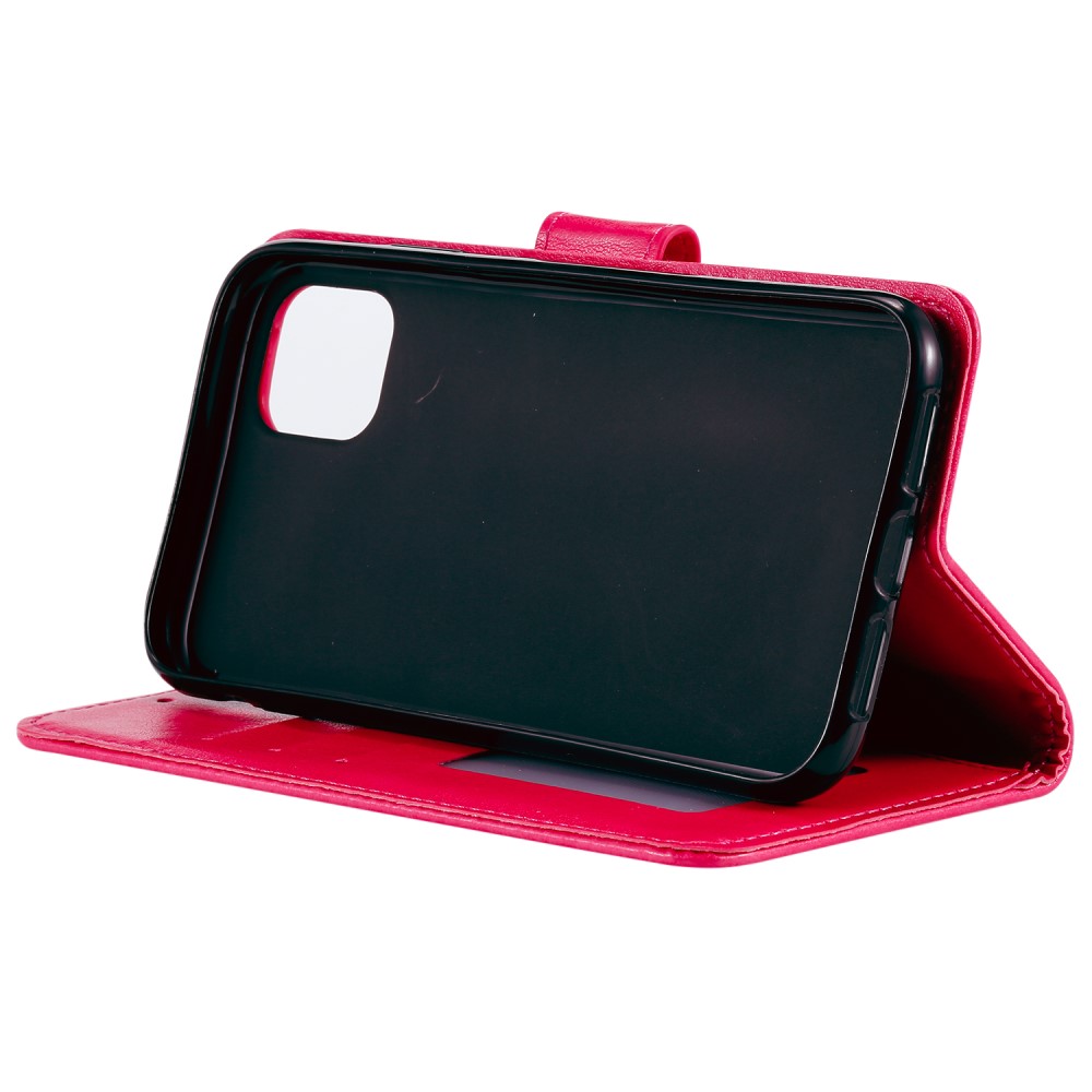  iPhone 13 - Tryckt Mandala Läder Fodral - Rosa