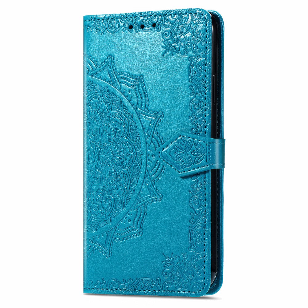  iPhone 13 - Mandala Läder Fodral - Blå