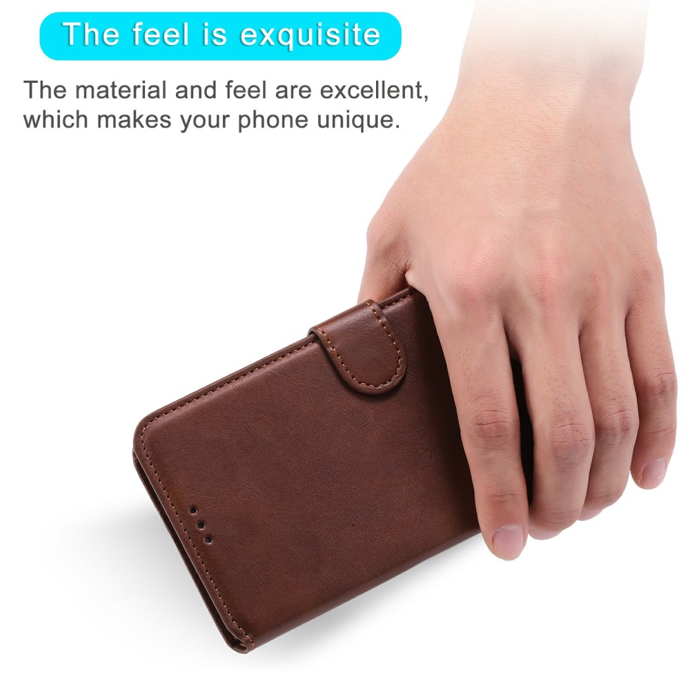  iPhone 13 - Solid Läder Fodral - Brun