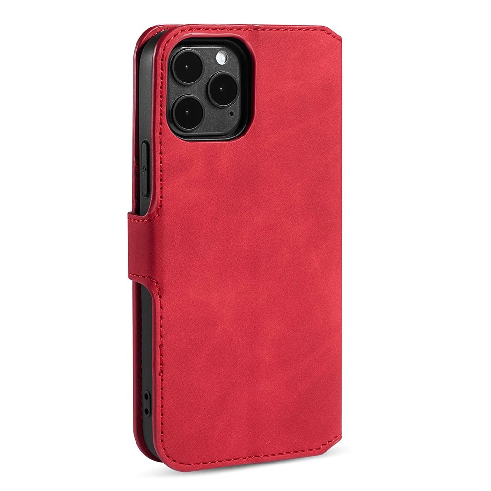 DG.MING iPhone 13 - DG.MING Retro Läder Fodral - Röd