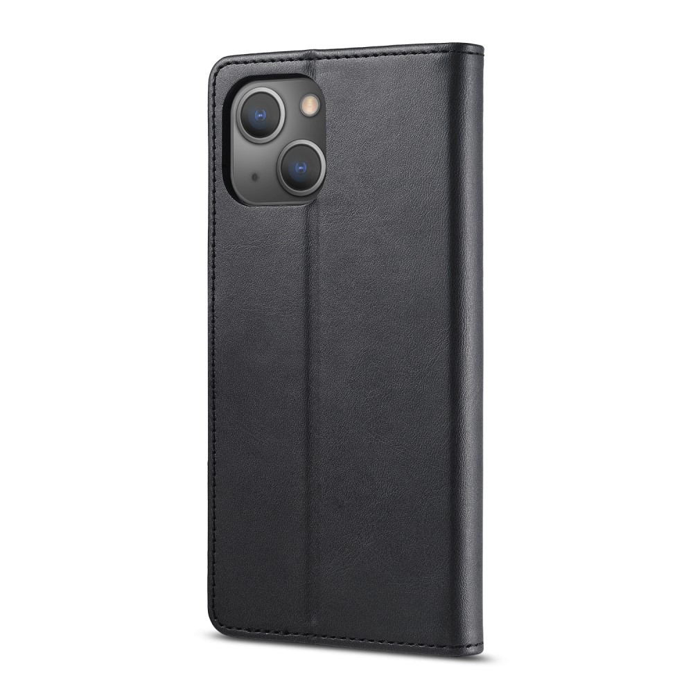 LC.IMEEKE iPhone 13 - LC.IMEEKE Läder Fodral - Svart
