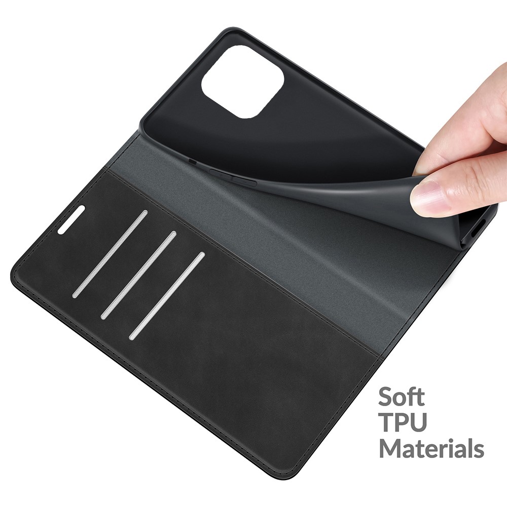  iPhone 13 Pro - Skin Touch Flip Fodral - Svart