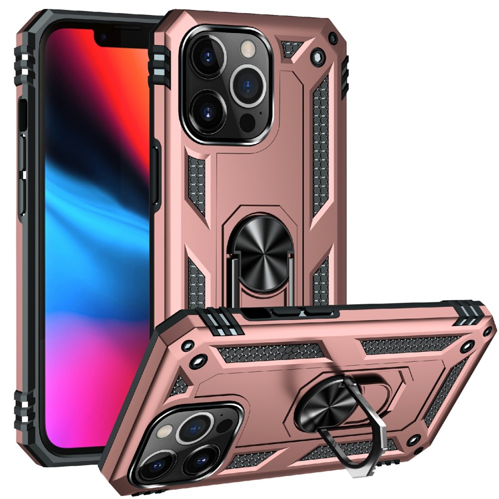  iPhone 13 Pro - Hybrid Ring Skal - Roséguld