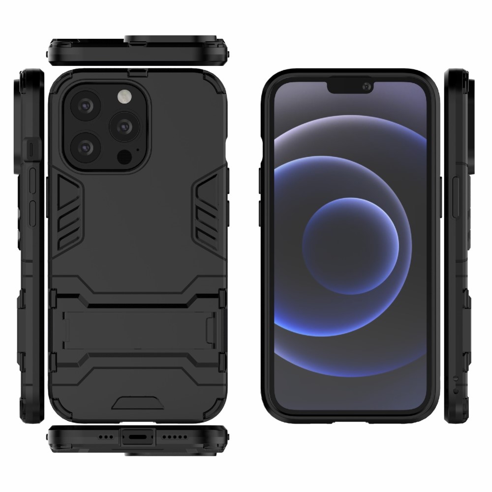  iPhone 13 Pro - Armor Hybrid Skal Kickstand - Svart