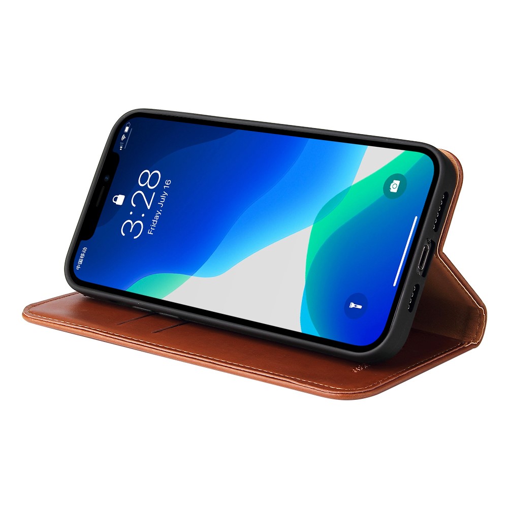  iPhone 13 Pro - Läder Flip Fodral - Brun