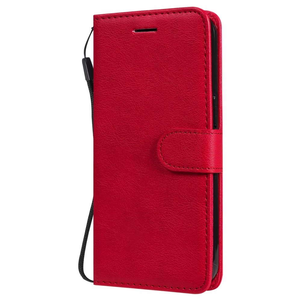  iPhone 13 Pro - Solid Läder Fodral - Röd