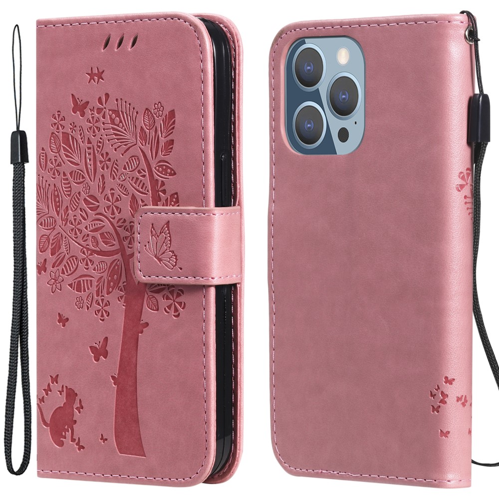  iPhone 13 Pro - Fodral Med Tryck - Ljus Rosa