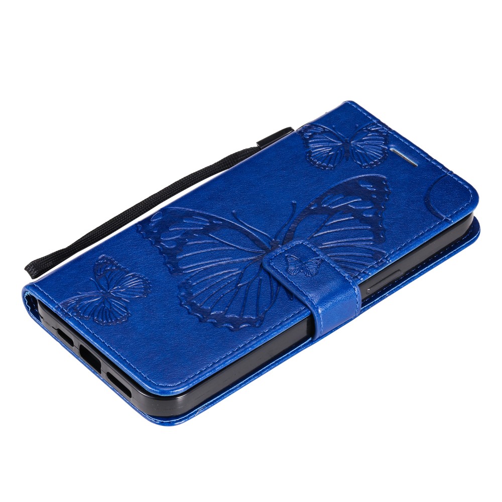  iPhone 13 Pro - Fodral Med Butterfly Tryck - Blå
