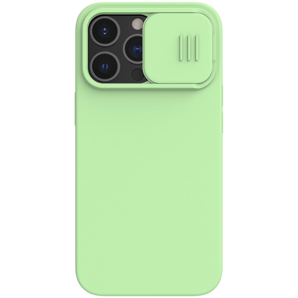 NILLKIN iPhone 13 Pro - NILLKIN CamShield Silky Liquid Skal - Grön