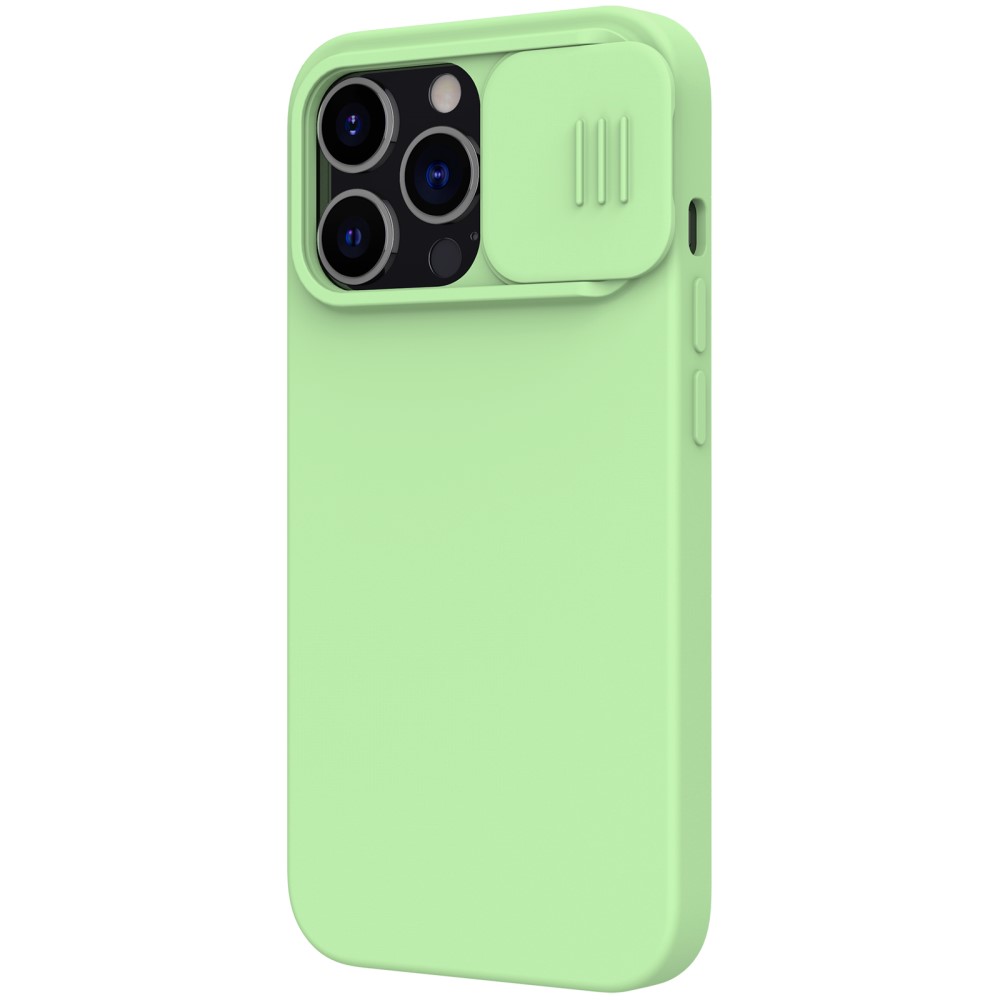 NILLKIN iPhone 13 Pro - NILLKIN CamShield Silky Liquid Skal - Grön