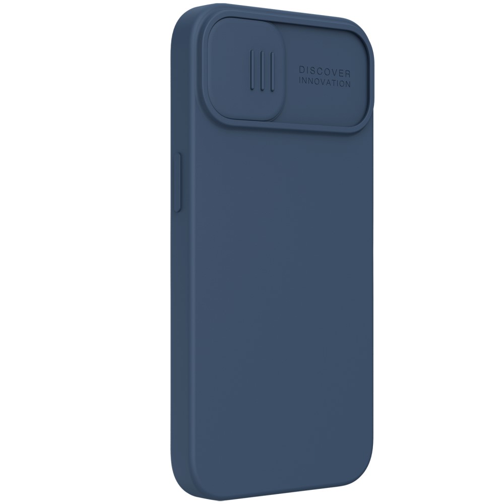 NILLKIN iPhone 13 Pro - NILLKIN MagSafe CamShield Silky Liquid Skal - Blå