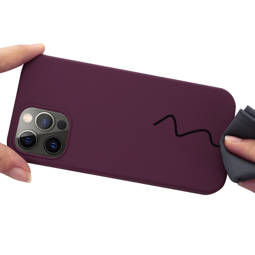  iPhone 13 Pro - MagSafe Liquid Silikon Skal - Vinröd