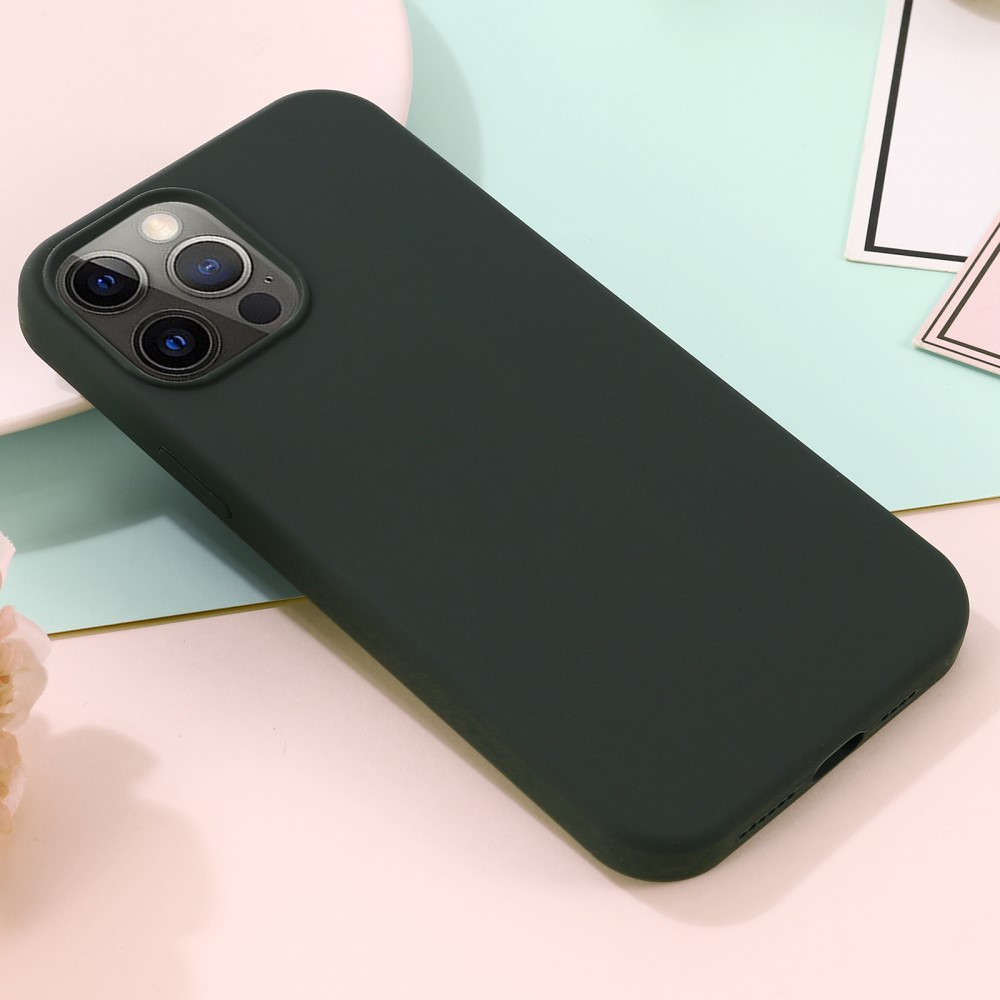  iPhone 13 Pro - MagSafe Liquid Silikon Skal - Mörk Grön