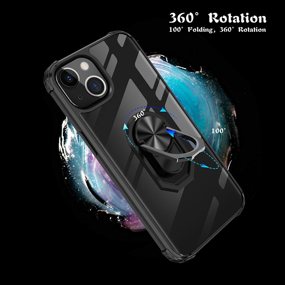  iPhone 13 Mini - Shockproof Ring Hybrid Skal - Röd