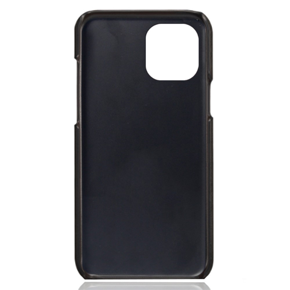 KSQ iPhone 13 Mini - KSQ Läder Skal Med Kortfack - Svart