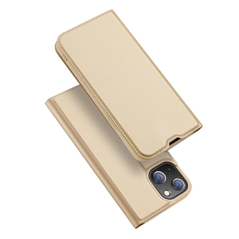 DUX DUCIS iPhone 13 Mini - DUX DUCIS Skin Pro Läder Fodral - Guld