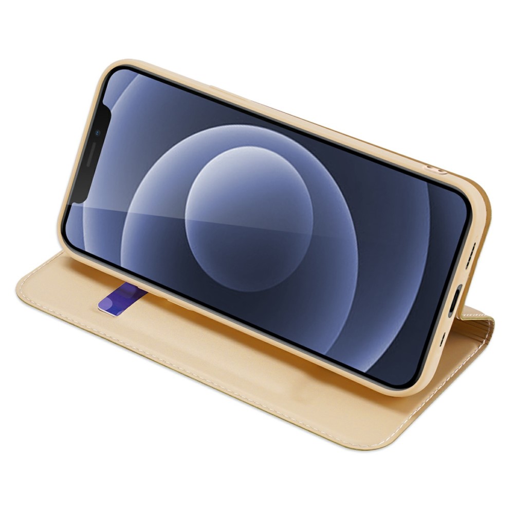 DUX DUCIS iPhone 13 Mini - DUX DUCIS Skin Pro Läder Fodral - Guld