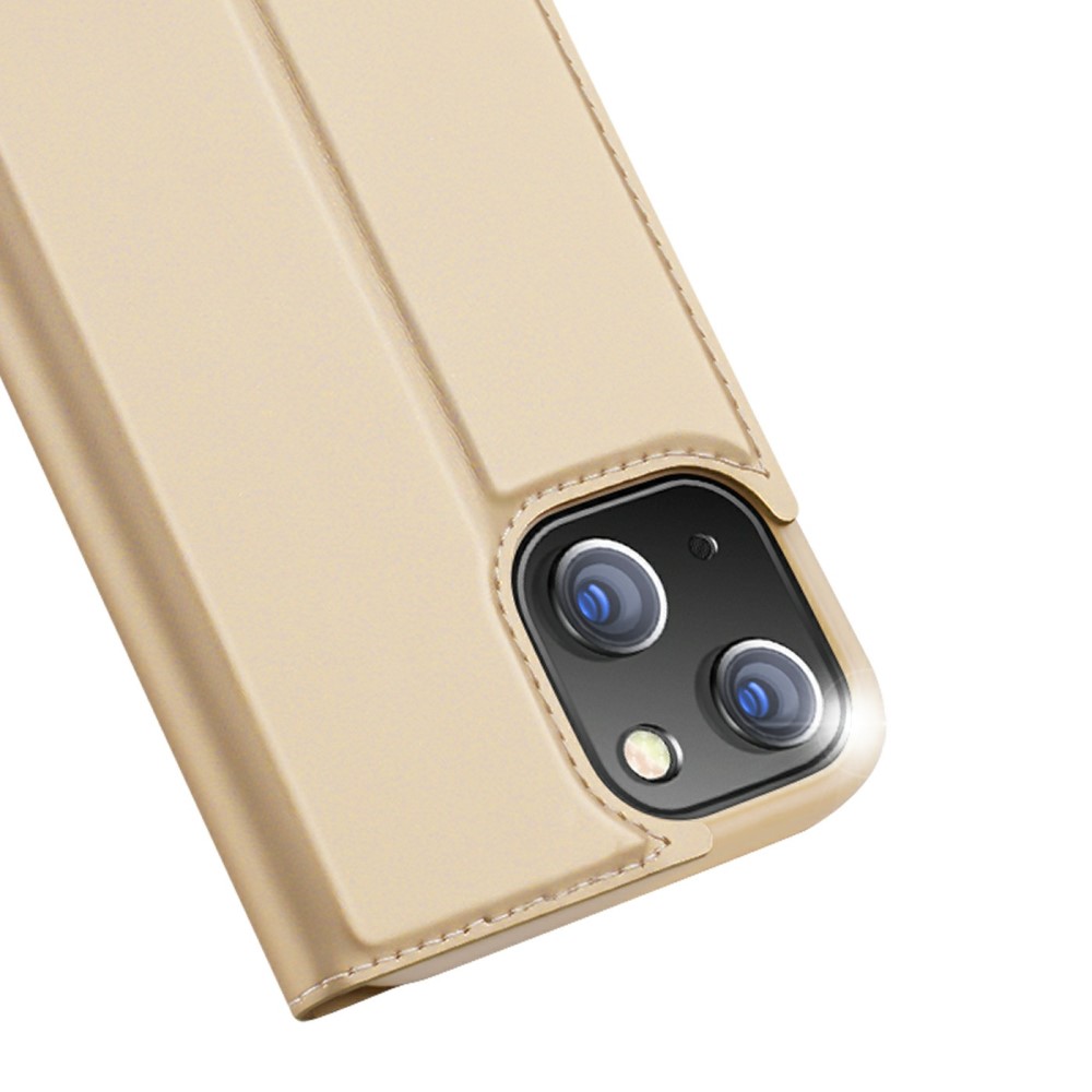 DUX DUCIS iPhone 13 Mini - DUX DUCIS Skin Pro Läder Fodral - Guld