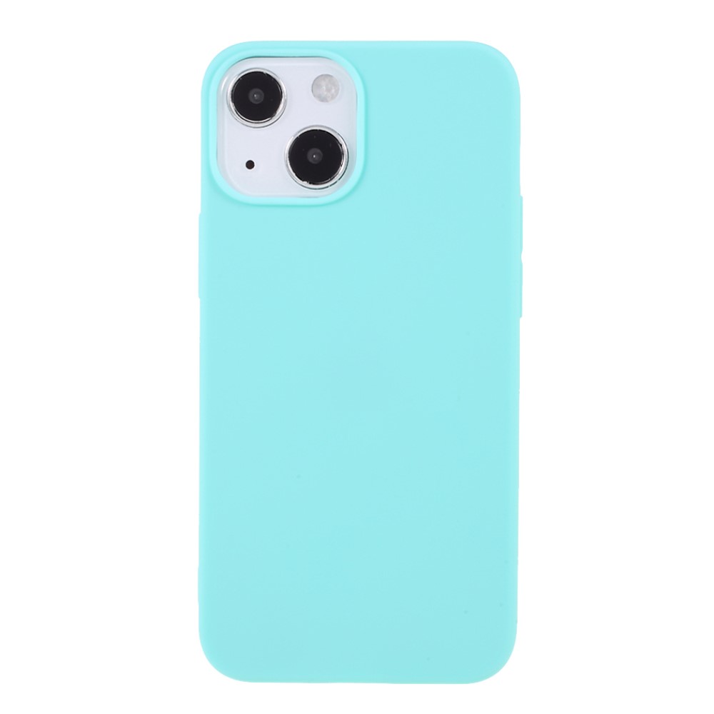  iPhone 13 Mini - Matt TPU Skal - Cyan
