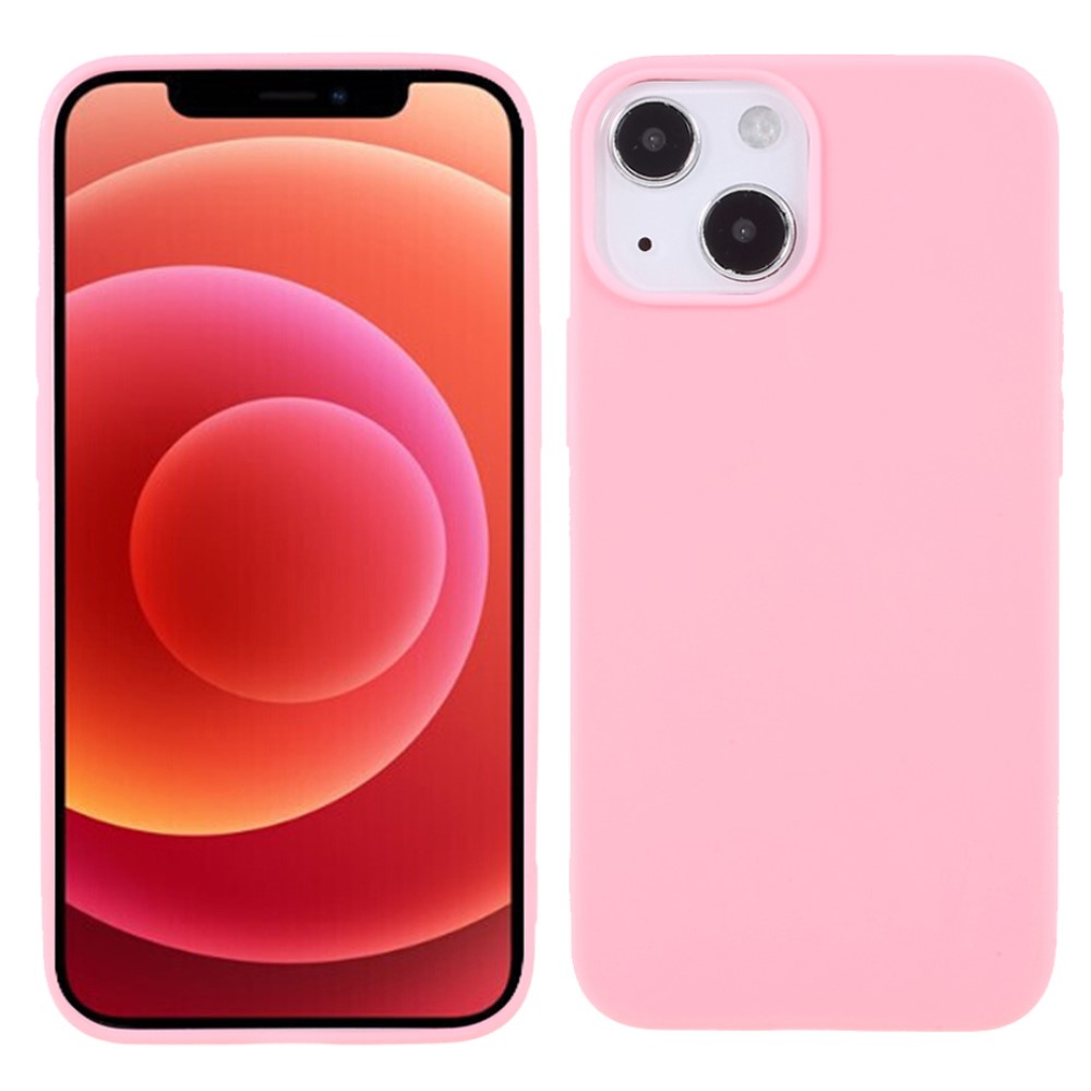  iPhone 13 Mini - Matt TPU Skal - Ljus Rosa