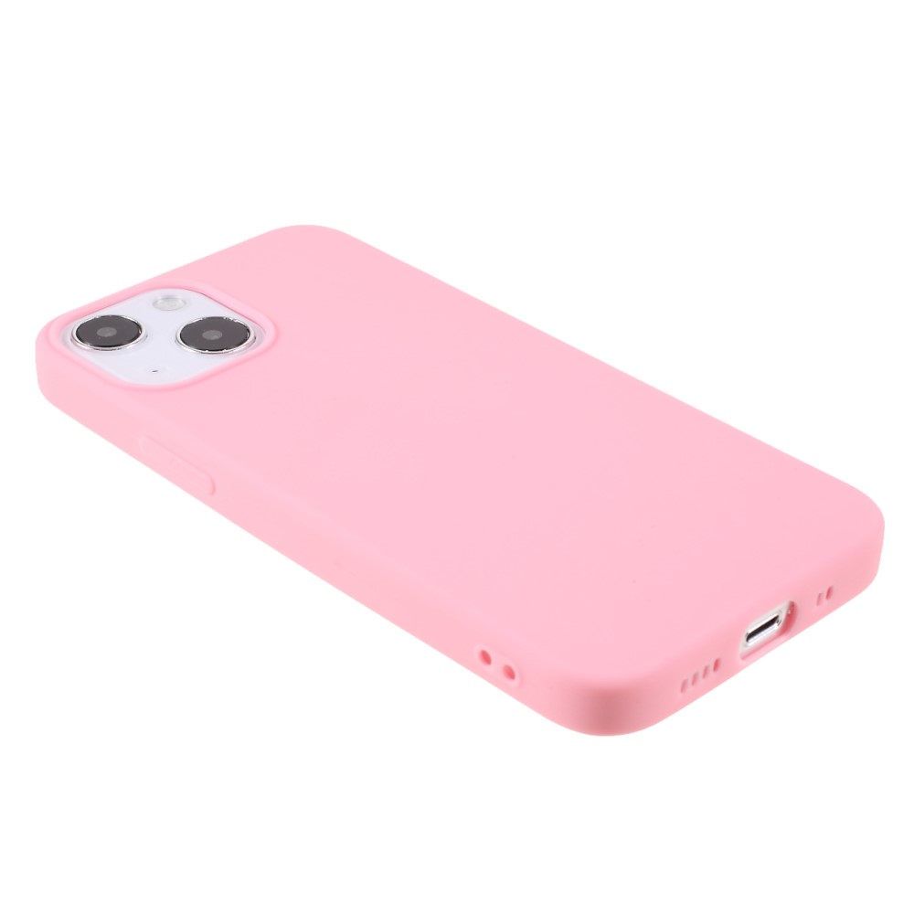  iPhone 13 Mini - Matt TPU Skal - Ljus Rosa