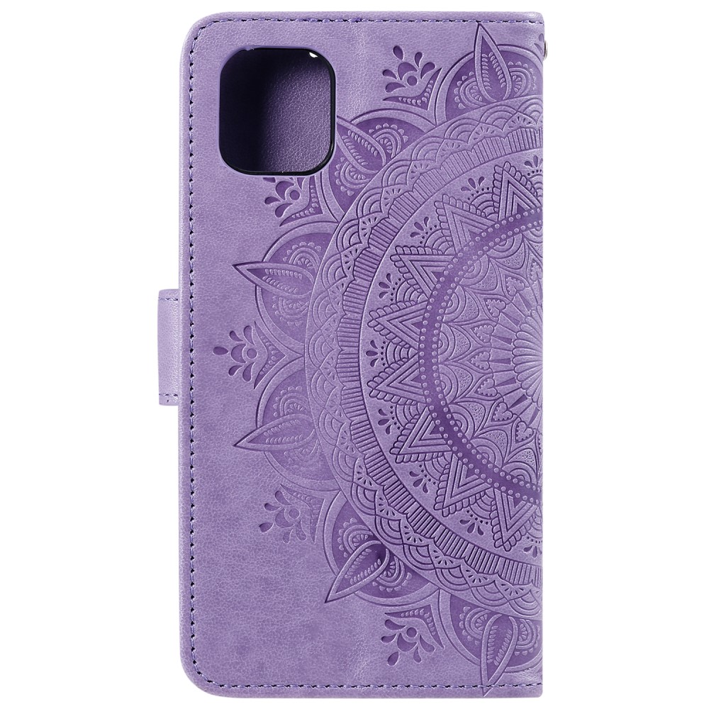  iPhone 13 Mini - Mandala Läder Fodral - Lila